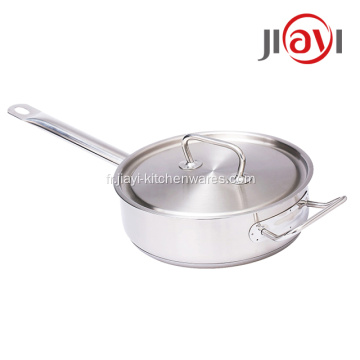 Sentilleuse de cuisine populaire casserole à frire en acier inoxydable 18/10